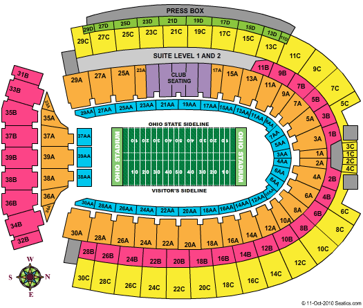 Penn State Football Tickets | Seating Chart | Ohio Stadium